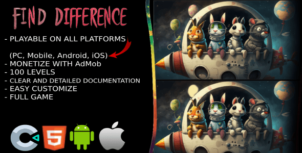 Find Difference  Game HTML5  Construct 3