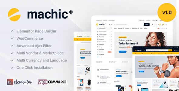 Machic  Electronics Store WooCommerce Theme