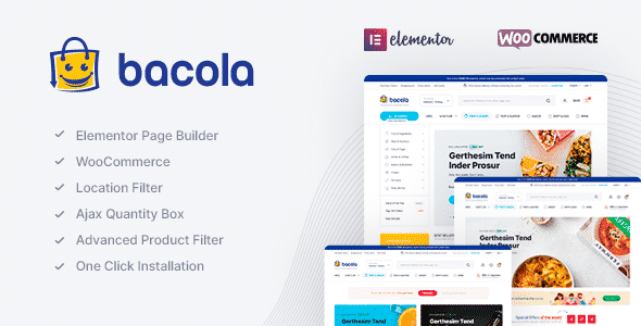 Bacola  Grocery Store and Food eCommerce Theme