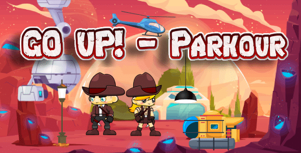 GO UP  Parkour || HTML 5 || Contruct game