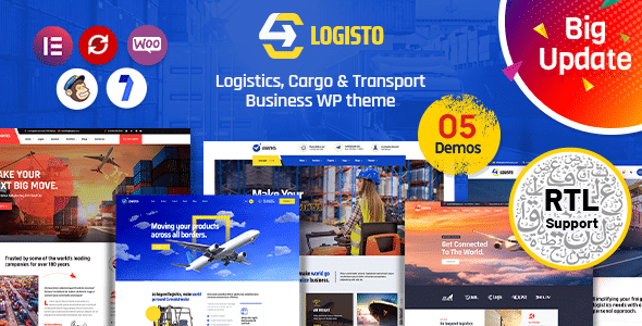 Logisto  Logistic and Cargo WordPress Theme + RTL