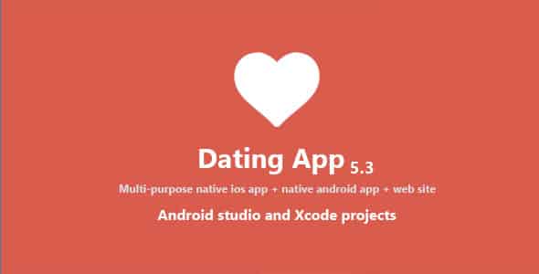 Dating App  web version, iOS and Android apps