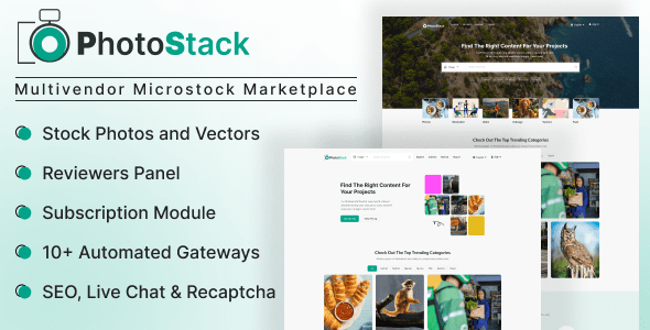 PhotoStack  Multivendor Microstock Marketplace