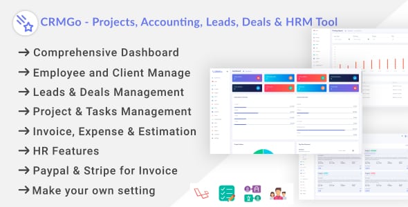 CRMGo  Projects, Accounting, Leads, Deals &amp; HRM Tool