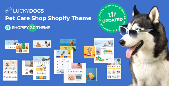 LuckyDogs  Pet Care Shop Shopify Theme