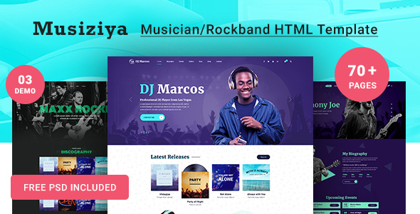 Musiziya  Musician HTML Template