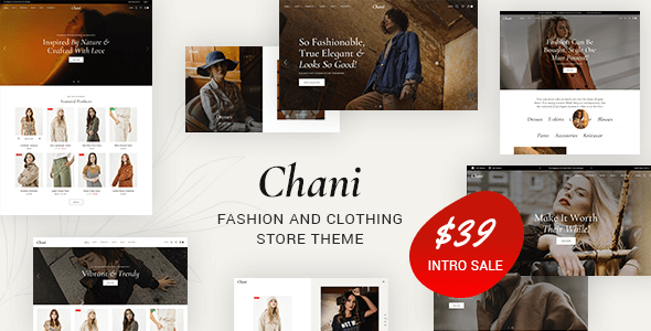 Chani  Fashion And Clothing Store Theme