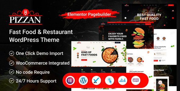 Pizzan  Fast Food and Restaurant WordPress Theme