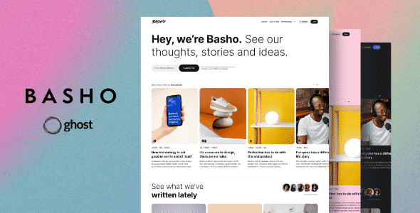 Basho  Multipurpose Ghost Blog Theme