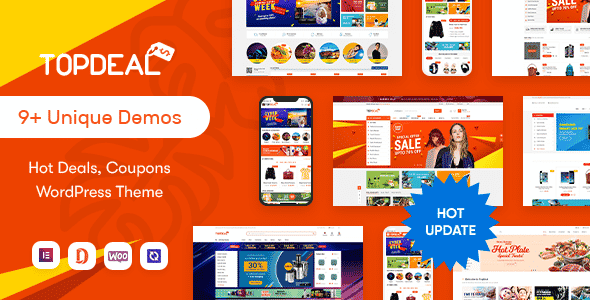 TopDeal  Multi Vendor Marketplace Elementor WooCommerce WordPress Theme (Mobile Layouts Ready)