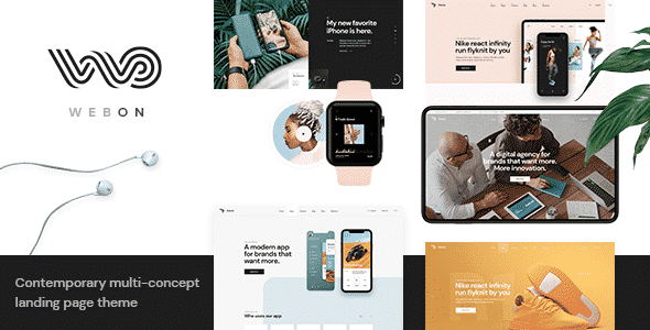 WebOn  Landing Page WordPress Theme