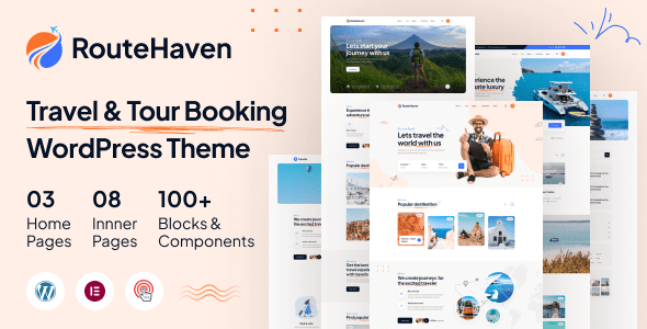 RouteHaven  Travel &amp; Tour Booking WordPress Theme