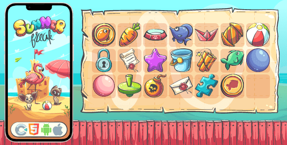 Summer Break  HTML5 Game, Construct 3