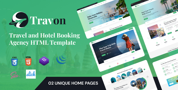 Travon  Tour and Hotel Booking HTML Template