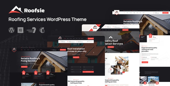 Roofsie  Roofing Services WordPress Theme