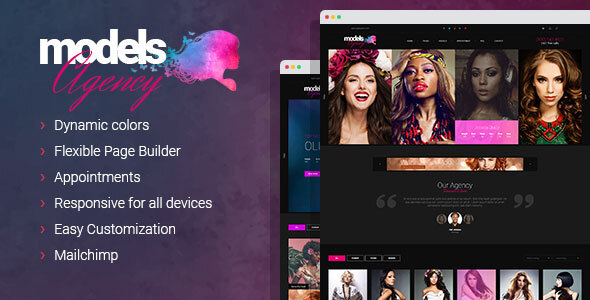 Models Agency  Fashion Portfolio WordPress theme