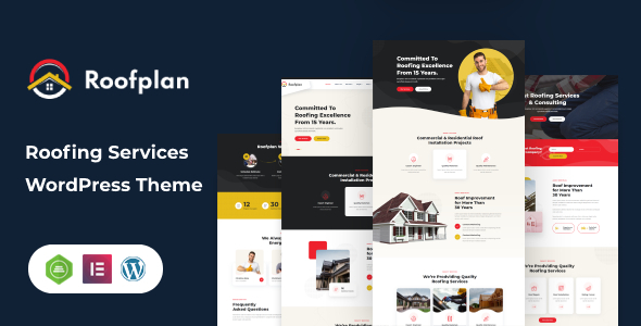 Roofplan  Roofing Services WordPress Theme