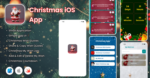 Christmas iOS App  Merry Christmas  Christmas Wish Quotes