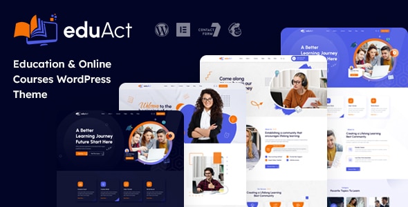 EduAct  Education &amp; Courses WordPress Theme