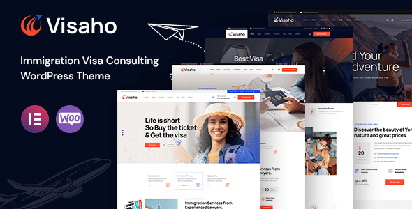 Visaho  Immigration and Visa Consulting WordPress Theme