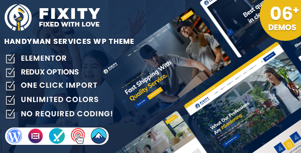 Fixity  Handyman Services WordPress Theme