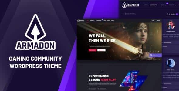 Armadon  Gaming Community WordPress Theme