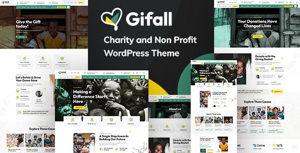 Gifall  Charity Non Profit WordPress Theme