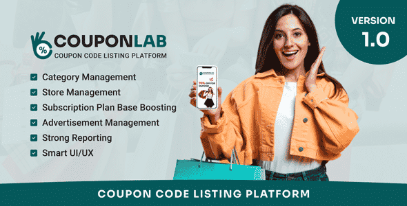 CouponLab  Coupon Code Listing Platform