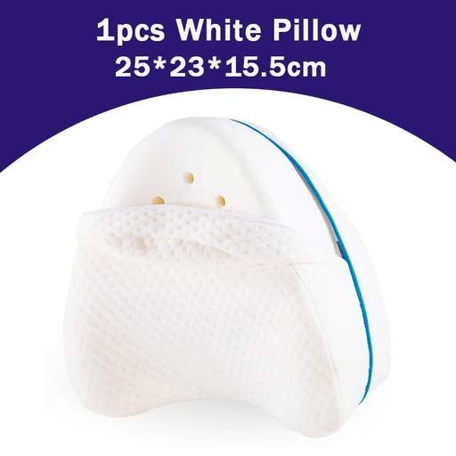 [af4e1d76-5a2d-421e-a143-6cc4b7f765e4] Foam Memory Cotton Bed Leg Pillow Thigh Pad Household Memory Sleep Orthopedics Sciatica Pad Hip Body Joint Backache Relief (White)