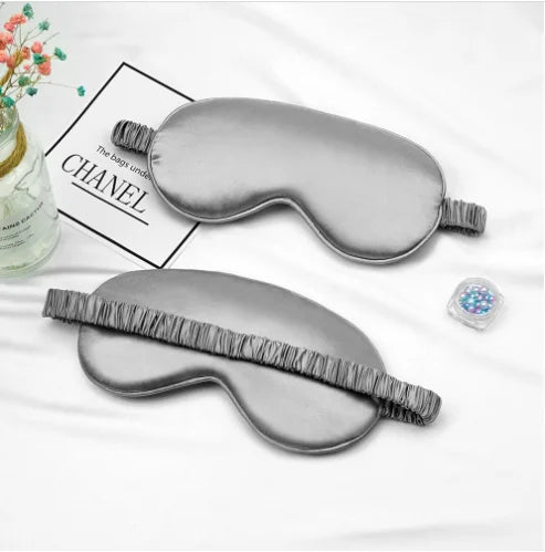 [200004311] Xparata™ Imitated Silk Eye Patch Shading Sleep Eye Mask Eyepatch Travel Relax Cover Eyeshade Health Sleeping Shield Eye Care Tools (Gray)