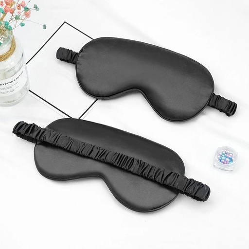 [200004307] Xparata™ Imitated Silk Eye Patch Shading Sleep Eye Mask Eyepatch Travel Relax Cover Eyeshade Health Sleeping Shield Eye Care Tools (Black)