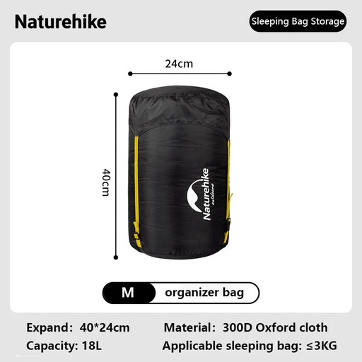 [200004451] Xparata™ Naturehike Compression Bag for Sleeping Bag Waterproof Compression Sack 300D Oxford Sleeping Bag Storage Bag NH19PJ020 (M)