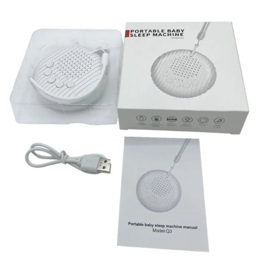 [200004463] Xparata™ New Portable Baby Sleep Aid Noise Shut Down Sleep Sound Machine Infant Adult Sleep Relax White Noise Sleeper (White)