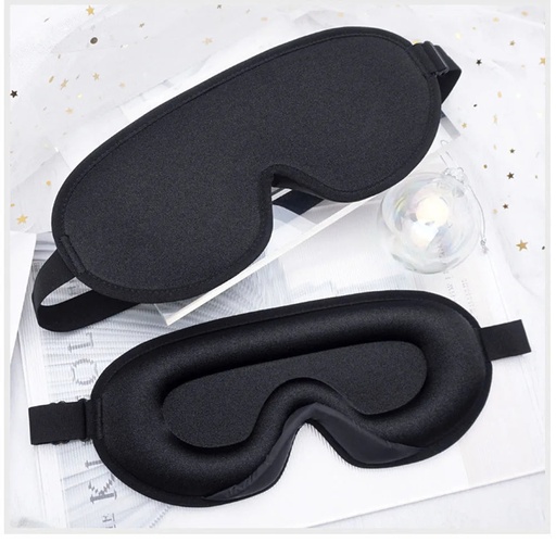 [200004516] Xparata™ Silk Sleeping Mask Soft Smooth Sleep Mask For Eyes Travel Shade Cover Rest Relax Sleeping Blindfold Eye Cover Sleeping Aid (A-Black(Silk Mask))