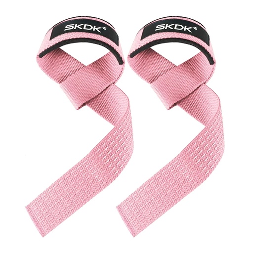 [200004678] Xparata™ Weightlifting Straps Anti-Slip Silicone Lifting Wrist Straps Strength Training Deadlifts Crossfit Hand Grips Wrist Support (Pink)