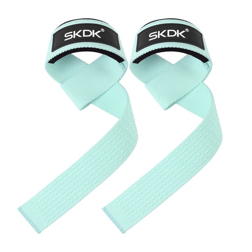 [200004683] Xparata™ Weightlifting Straps Anti-Slip Silicone Lifting Wrist Straps Strength Training Deadlifts Crossfit Hand Grips Wrist Support (light green)