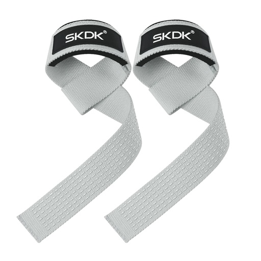 [200004676] Xparata™ Weightlifting Straps Anti-Slip Silicone Lifting Wrist Straps Strength Training Deadlifts Crossfit Hand Grips Wrist Support (Gray)