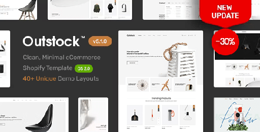 Shopify  Outstock Clean, Minimal Shopify Themes OS 2.0