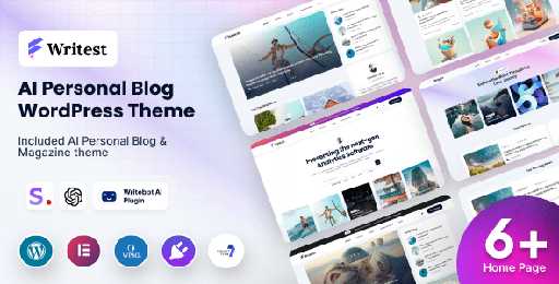 Writest  AI Personal Blog WordPress Theme
