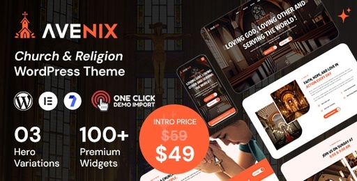 Avenix  Church WordPress Theme