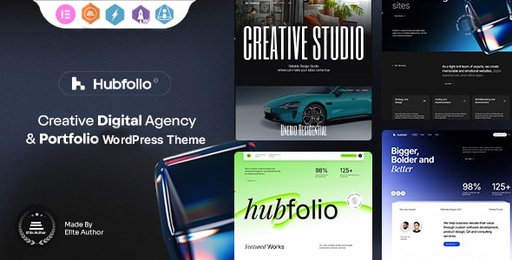 Hubfolio  Creative Portfolio &amp; Digital Agency WordPress Elementor Theme