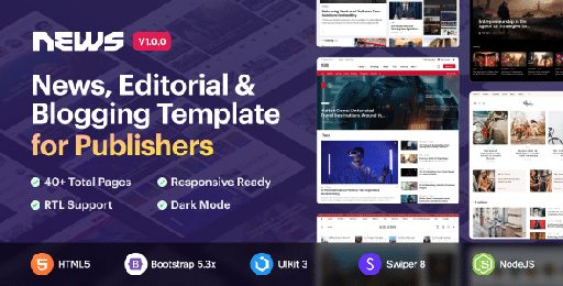 News5  News &amp; Magazine HTML5 Template