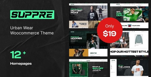 Suppre  Urban Wear WooCommerce Theme