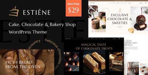 Estiene  Sweets &amp; Bakery WordPress Theme