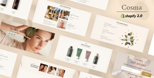 Cosma  Beauty and Cosmetics Shopify Theme