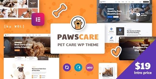 PawsCare  Pet Care &amp; Veterinary WordPress Theme