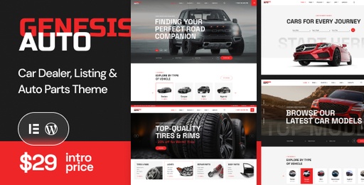 GenesisAuto  Car Dealer &amp; React Listing WordPress Theme