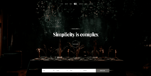 Dinex  One Page Restaurant WordPress Theme