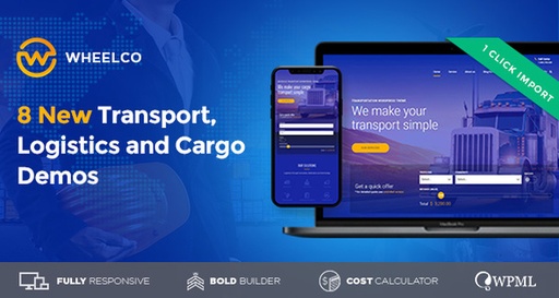 Wheelco  Cargo, Transport &amp; Logistics WordPress Theme