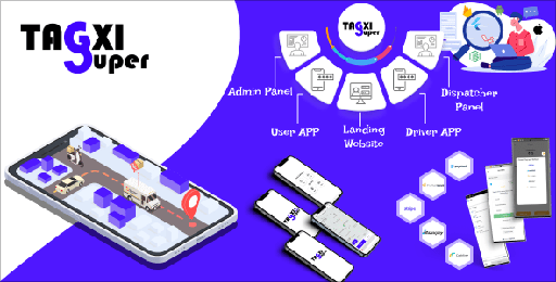 Tagxi Super  Taxi + Goods Delivery Complete Solution